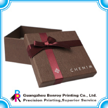 Luxury cardboard boxes for flowers packaging with ribbon bowknot